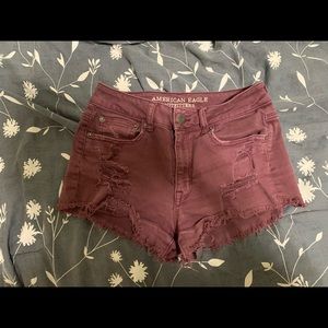 American eagle distressed shorts size 6